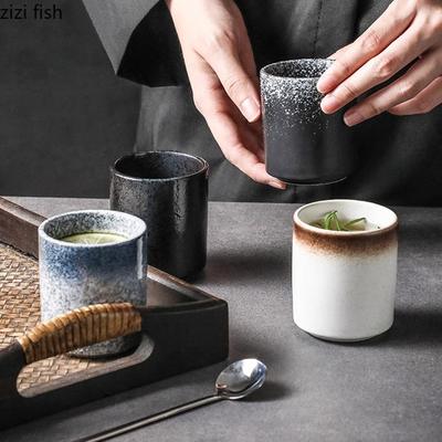Taza de Cerámica Vintage Creativa Taza para Salsa sin Asa Taza de Café Taza para Bebida de Leche Tazas para Desayuno Tazas de Té para el Hogar Vasos de Agua