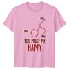 You Make Me Happy Serotonin TShirt Chemistry Formula Science Lover Gift