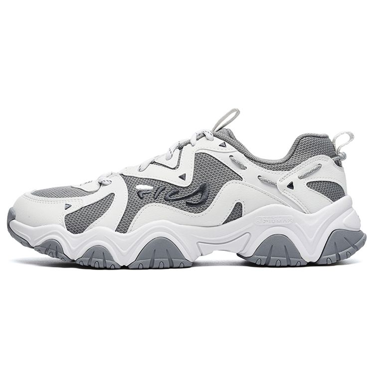 Fila Cat Paw Fluid 4.0 Fabric Synthetic Leather Retro Sports Versatile Low-Top Casual Shoes Men Sneaker Gray F12M242101FFA