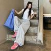 Quick-drying Overalls Women's Summer Thin Cool Sa Wind Casual Sweatpants Loose Ice Silk Straight Wide-leg Trousers