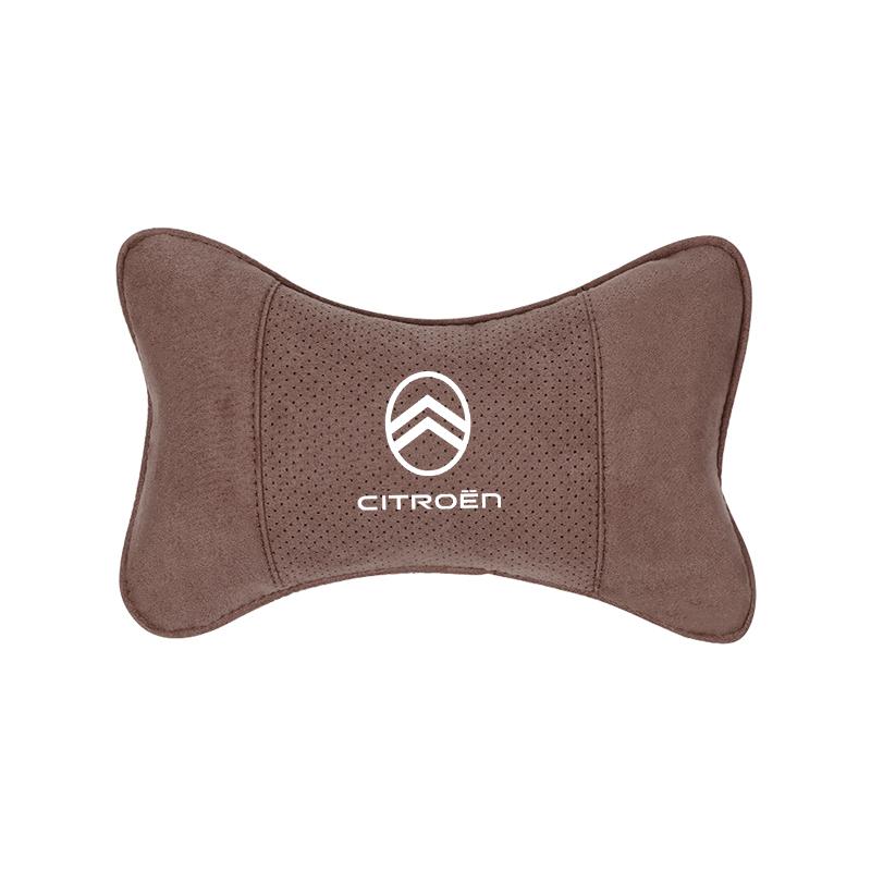 AHW3 Car Suede Headrest Breathable Memory Foam Neck Pillow For Citroen Grand Picasso Saxo Jumpy C8 C-Elysee C15 Spacetourer CelyseeC6