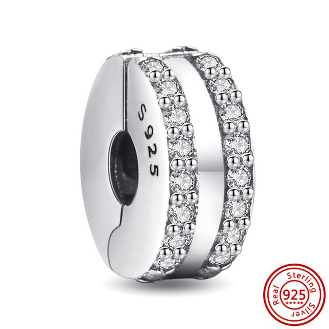 Νέα 925 Silver Heart ψηλοτάκουνα Animal Pavé Beads Fit Charm βραχιόλι Γυναικεία μόδα κοσμήματα