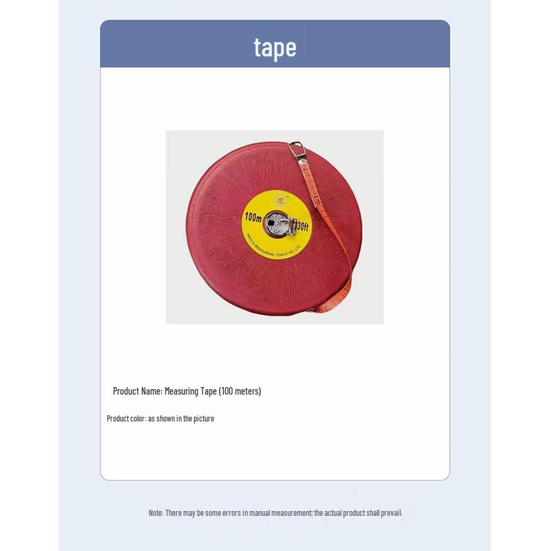 Bingtu 100m Measuring Tape for Obstacle Course Training