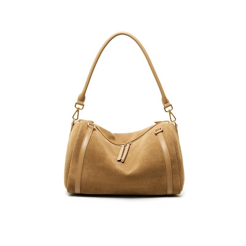 Pillow bag women's leather first layer cowhide commuter messenger fashion simple women's large-capacity shoulder bag