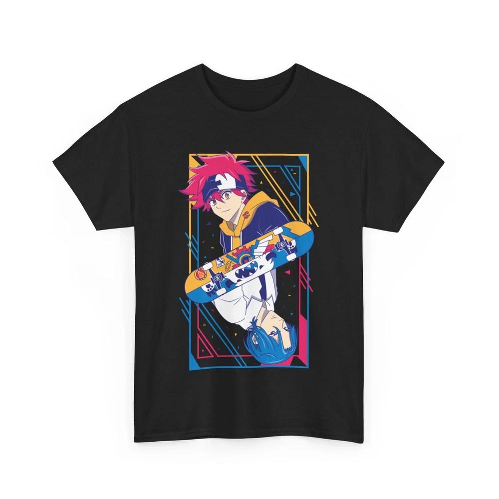 Anime Sk8 The Infinity Langa And Reki Fist Bump Black T Shirt S