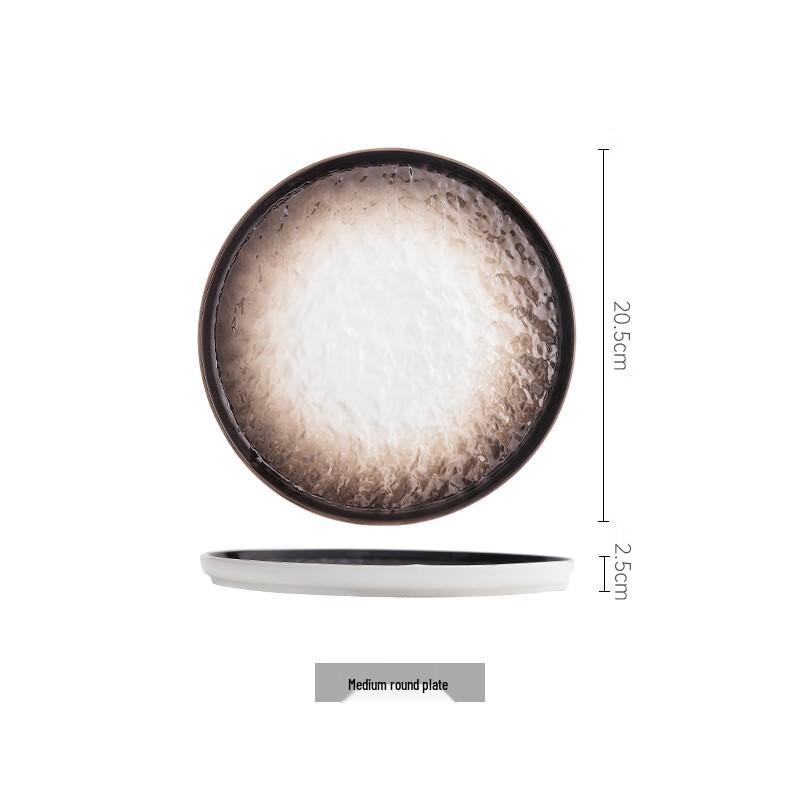 Retro Stone Ceramic Dinner Plate