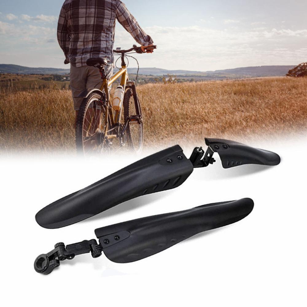 3‑part Bike Mudguard Set Ajustable Bike Fenders for 24/26/27.5 Inch Wheels for MTB and Road Bikes