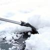 1PC Car snow shovel with retractable multifunctional snow sweeping brush, glass scraper, winter snow and ice removal tool