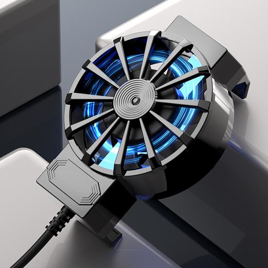 Phone Cooling Fan Mute Non-slip Multi-angle Adjustment Strong Wind Efficient Heat Dissipation Turbo Hurricane Game Cooler Cell Phone Cool Heat Sink