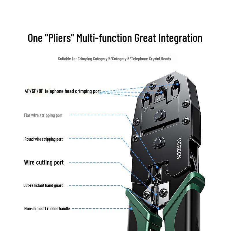 UGREEN Multi-Function Network Cable Pliers