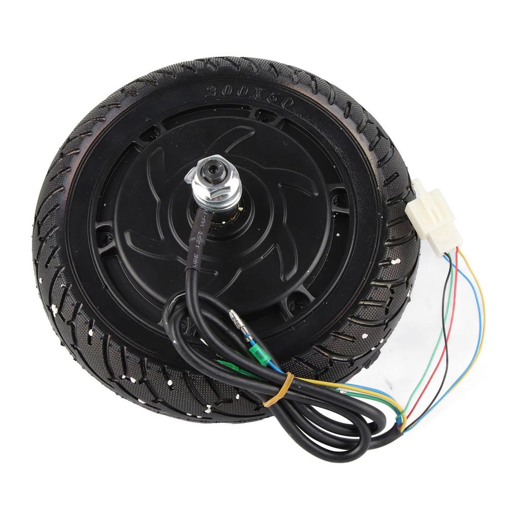 8 Inch Electric Scooter Motor Brushless Wheel Hub Motor 48V 350W with 200x50 Solid Tire