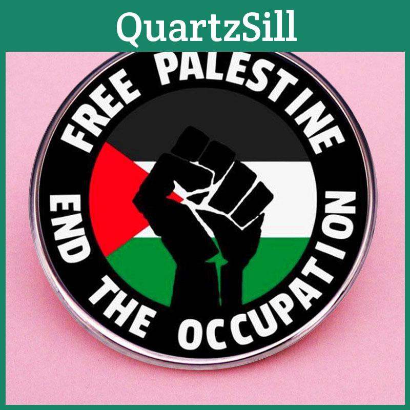 Spilla in Lega Bandiera Palestinese Spilla da Bavero Souvenir Commemorativo