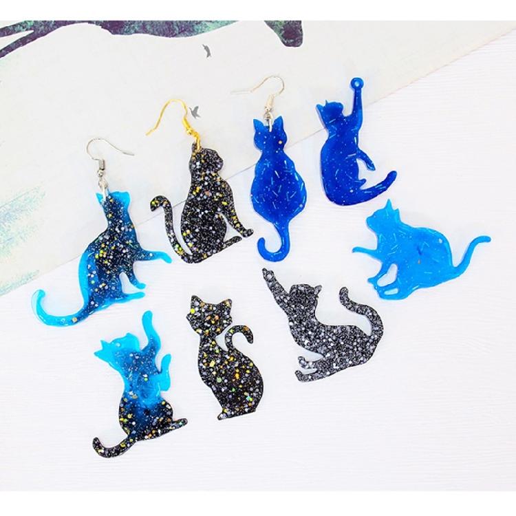 Silicone Ear Jewelry Making Mold Silicone Earring Mold Handmade Earring Molds Silicone Texture Gift for Cats Enthusiasts