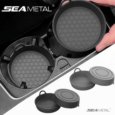 Car Cup Holder Coaster Silicone Cup Holder Insert Universal Non-Slip Cup Holders Car Interior Silent Cup Pad Car Accessories
