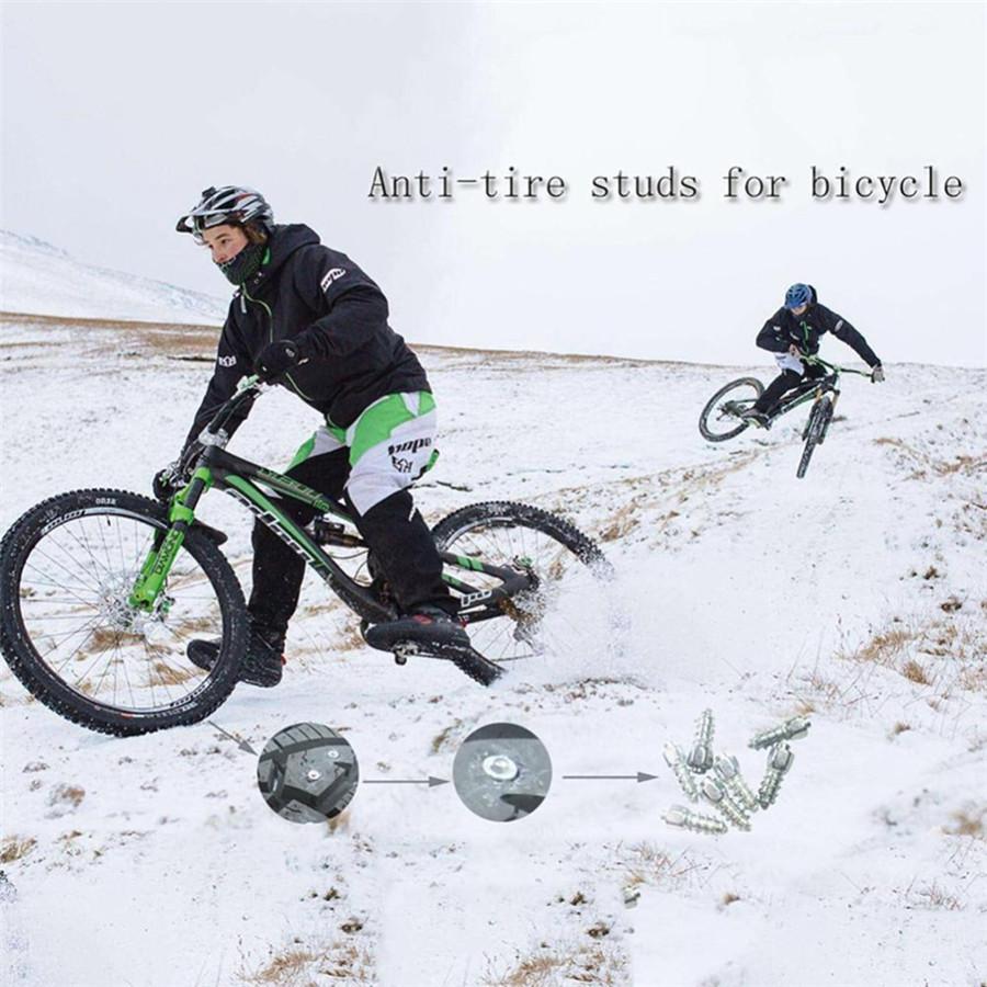 100 buc Mașină Motocicletă ATV 9mm Lanțuri de Zăpadă Antiderapante cu Țepi cu Kit de Unelte