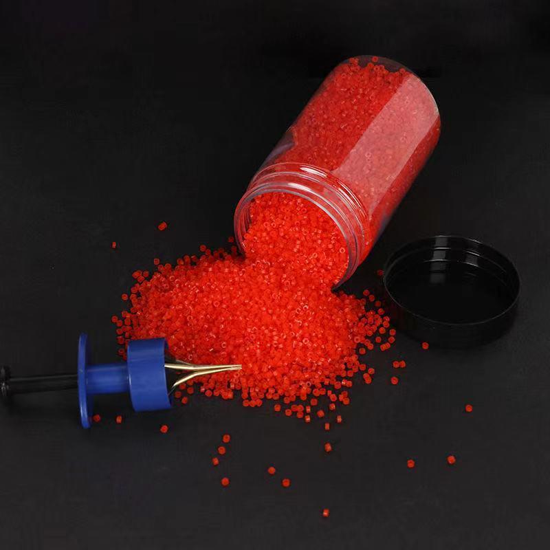 Red Worm Bait Applicator: Fishing Rubber Bands, Earthworm Clip, Quick Binder for Gear