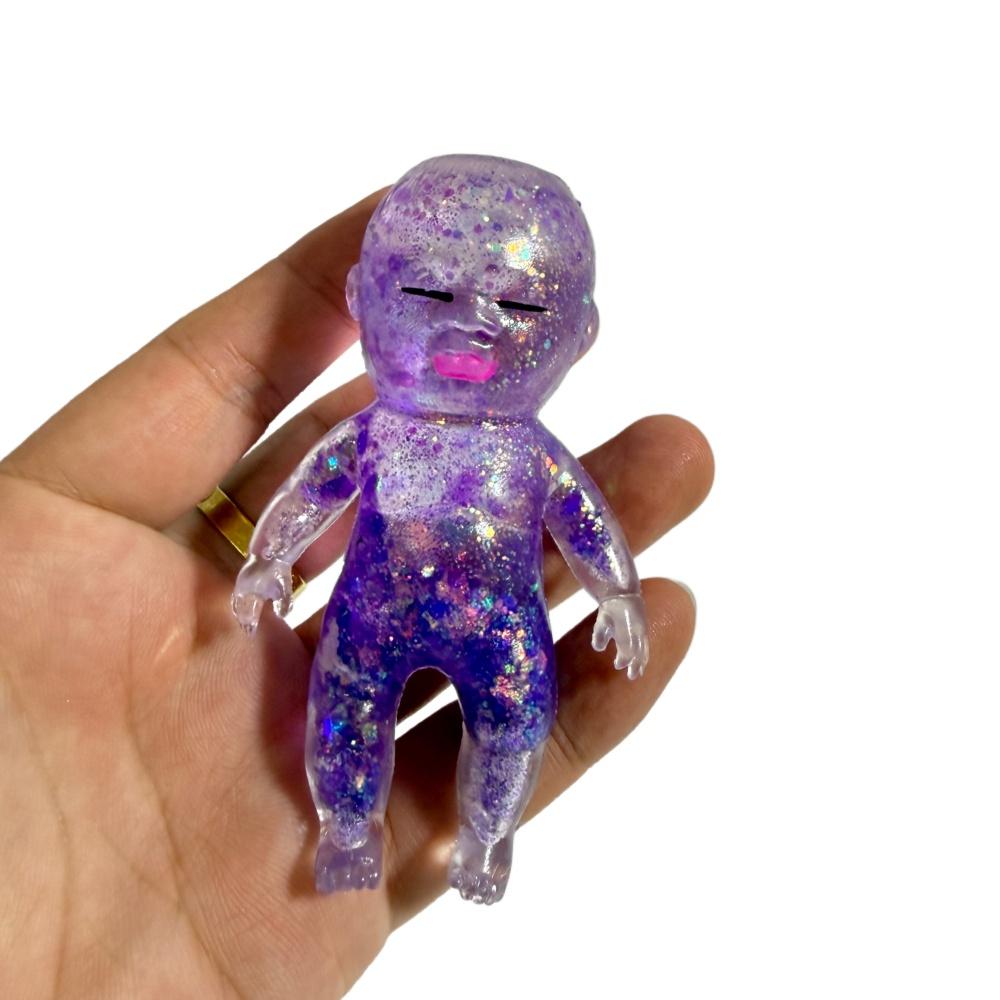 Stressverlichtend Speelgoed Glanzend Mensachtig Squishy Knijpspeelgoed Menselijke Vorm Fidget Speelgoed Voor Vriend Kerstcadeau