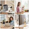 6 Hooks Bamboo Coffee Cup Holder Tree Shape Wood Material Coffee Cup Rack Sturdy Design Thickened Base Cup Storage Holder