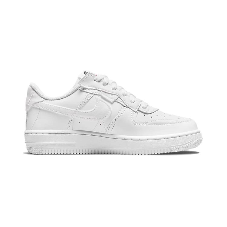 Nike Air Force 1 Fontanka Low Top Skateboard Shoes White Yellow Children Aged 3 7 Years Old DO6146-100