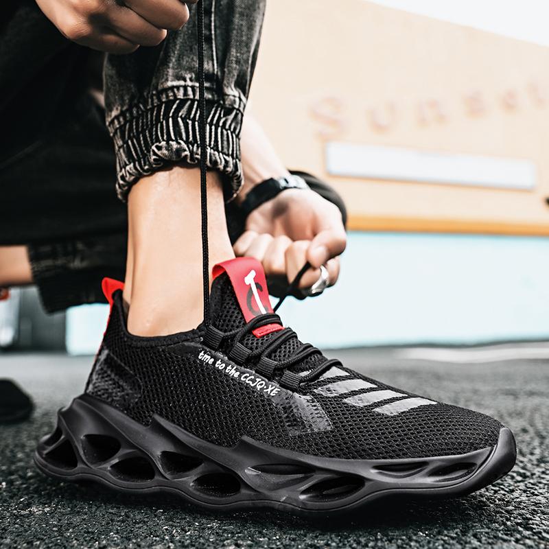 Zapatillas De Running Para Hombre - Malla Transpirable - Suela Con Plataforma - Ideales Para Deporte Y Casual