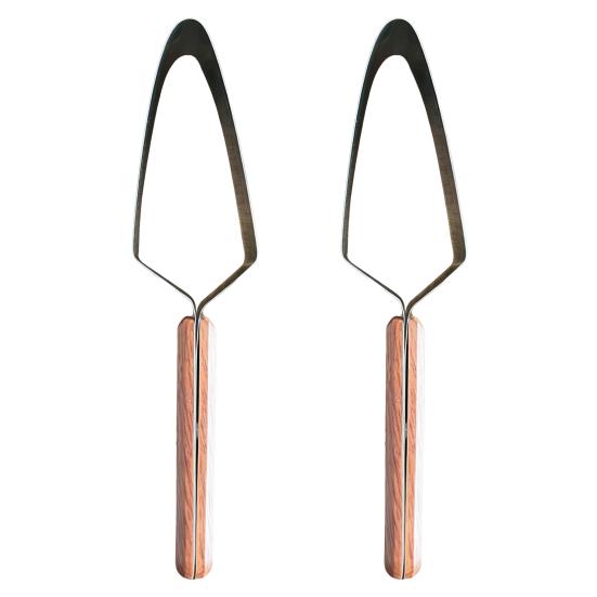 Yousheng Watermelon Cutter Stainless Steel Fruit Slicer with Ergonomic Handle Easy Push-Pull Design Melon Slicer Easy Watermelon Cutting Tool