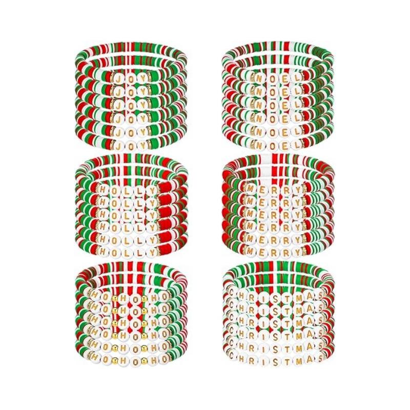 JYL TS Bracelet Christmas Stackable  Festive Elements Invites Holiday Blessings