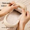 Women's & Men's Waterproof Non-slip Indoor Cotton Slippers - Simple, Closed-toe, Warm for Winter, Suitable for Couples