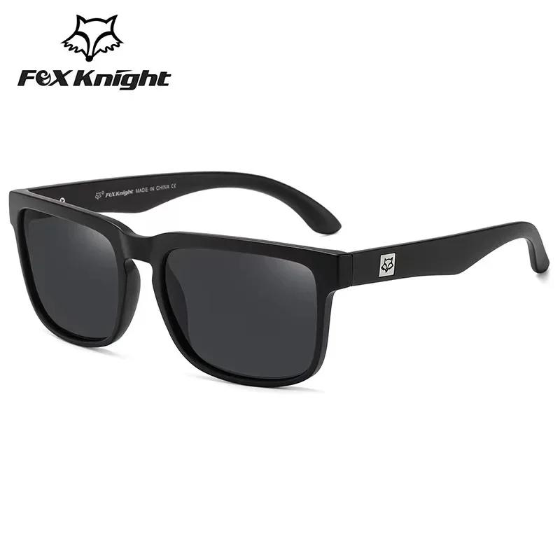 Nuovi Occhiali da Sole Quadrati Fox Knight Donna Uomo Occhiali di Alta Qualità Occhiali da Sole per Esterno Equitazione Pesca Lenti Retro Uv400