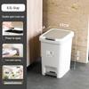 Large Foot-Operated Trash Can with Lid for Living Room