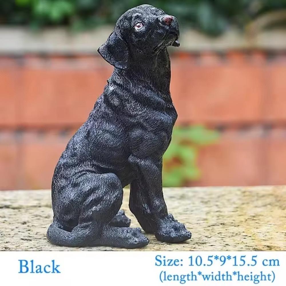 Desktop Dog Figurine Anti Fade Puppy Statue Cute Dog Statue Home