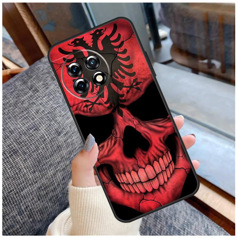 Albanian Flag Case For OnePlus 15 13 12 11 10 9 Pro 13R 13T 12R 10T 8T Nord CE 5 2 3 4 Lite N20 N30 Coque