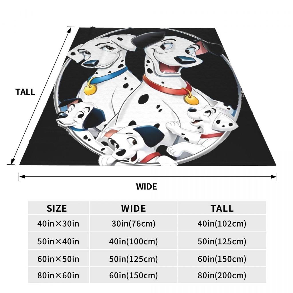 Super Soft Blankets Camping 101 Dalmatians Throw Blanket Flannel Bedspread For Living Room Comfortable Sofa Bed Cover