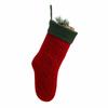 18-Inch Knitted Diamond Pattern Large Christmas Stocking for Gifts - European and American Style
