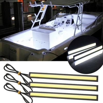 3pcs Marine Grade Large Super Bright 12 Volt Cool White LED Courtesy Lights