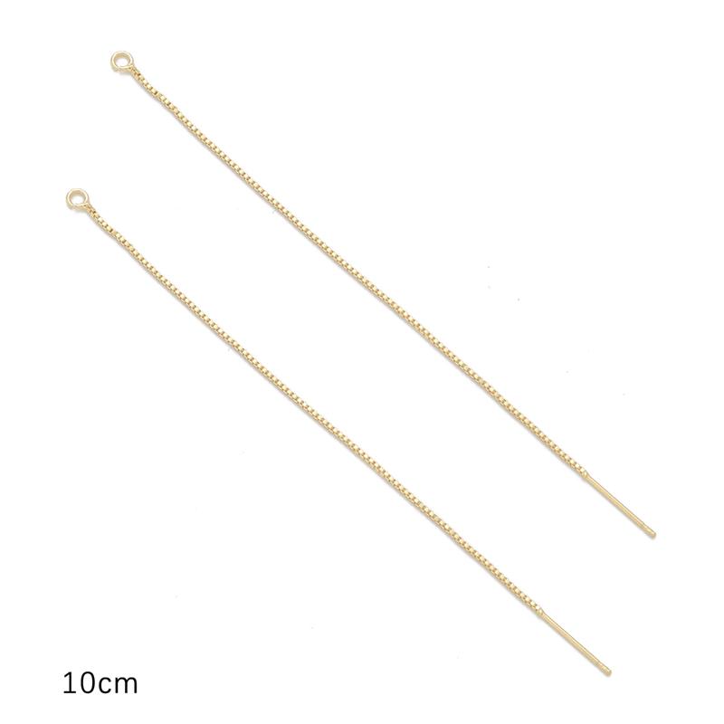 

2шт медная цепочка для DIY ожерелье браслет серьги ювелирные изделия аксессуары для рукоделия style 04 золотой