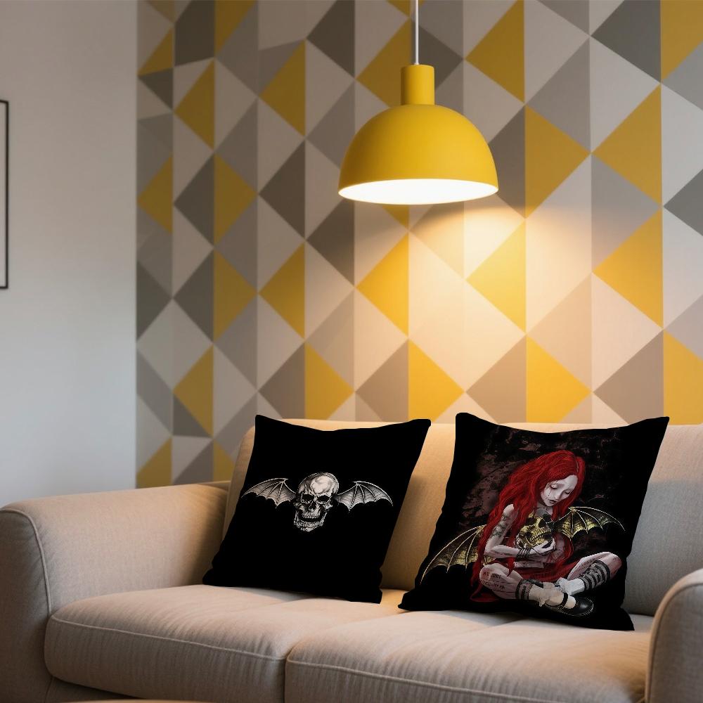 Rock Band A-Avenged Sevenfold cushion cover For Sofa Car Office Cafe Soft And Comfortable Double-Sided Printing Pillow Cover