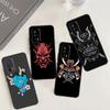 Japanische Samurai Oni Maske Für POCO X6 Pro M6 X3 X5 F3 F5 M5s Hülle Für Xiaomi 13T 12T 11T 14 Pro 12 13 Lite Hülle