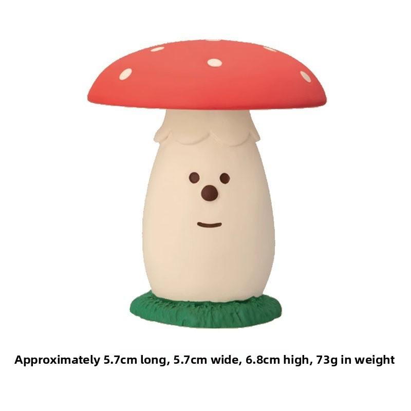 Christmas Resin Art Toys With Festive Mushroom And Cat Designs For Gift Giving