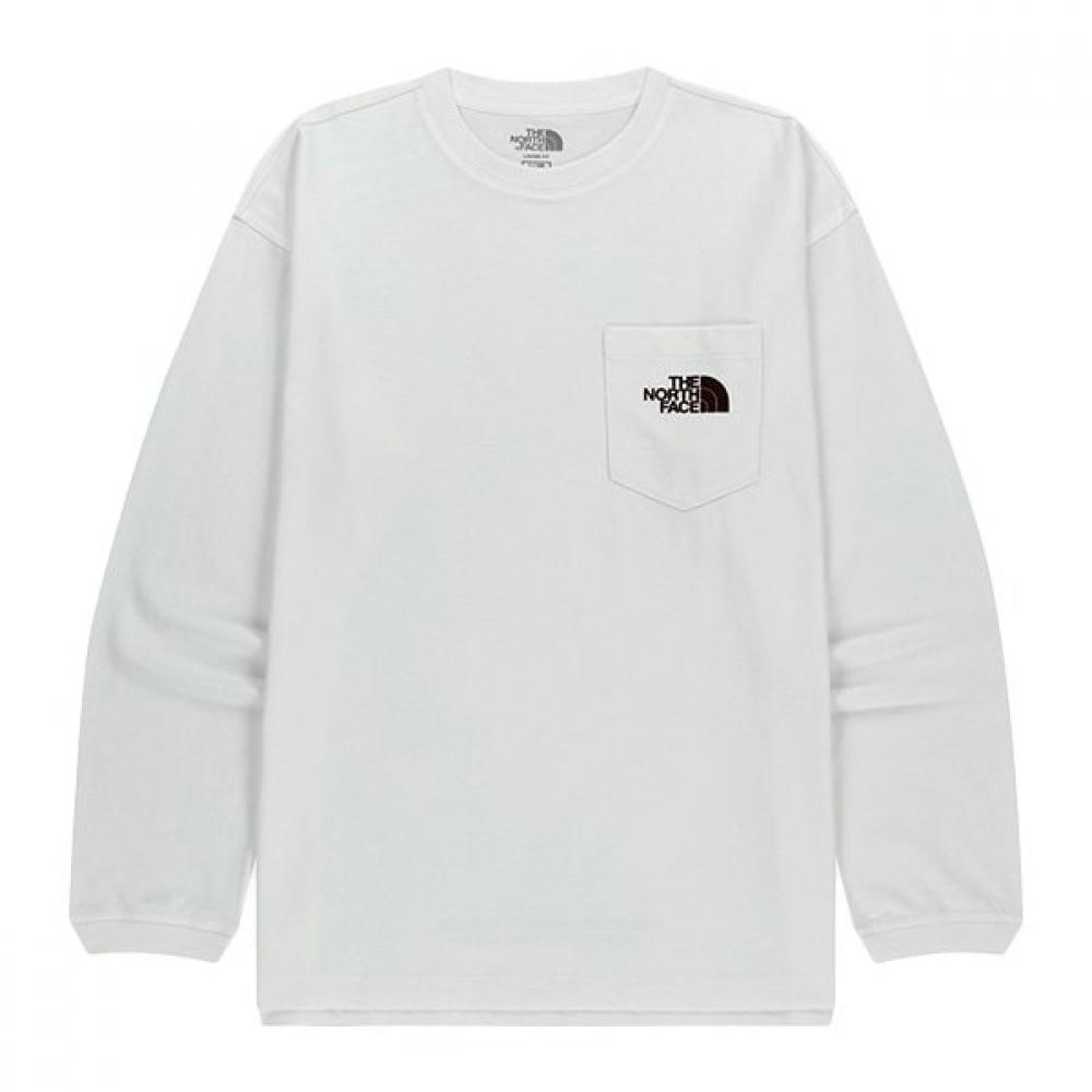 The North Face Men S PockeT Long Sleeve Round T ShirT Owh