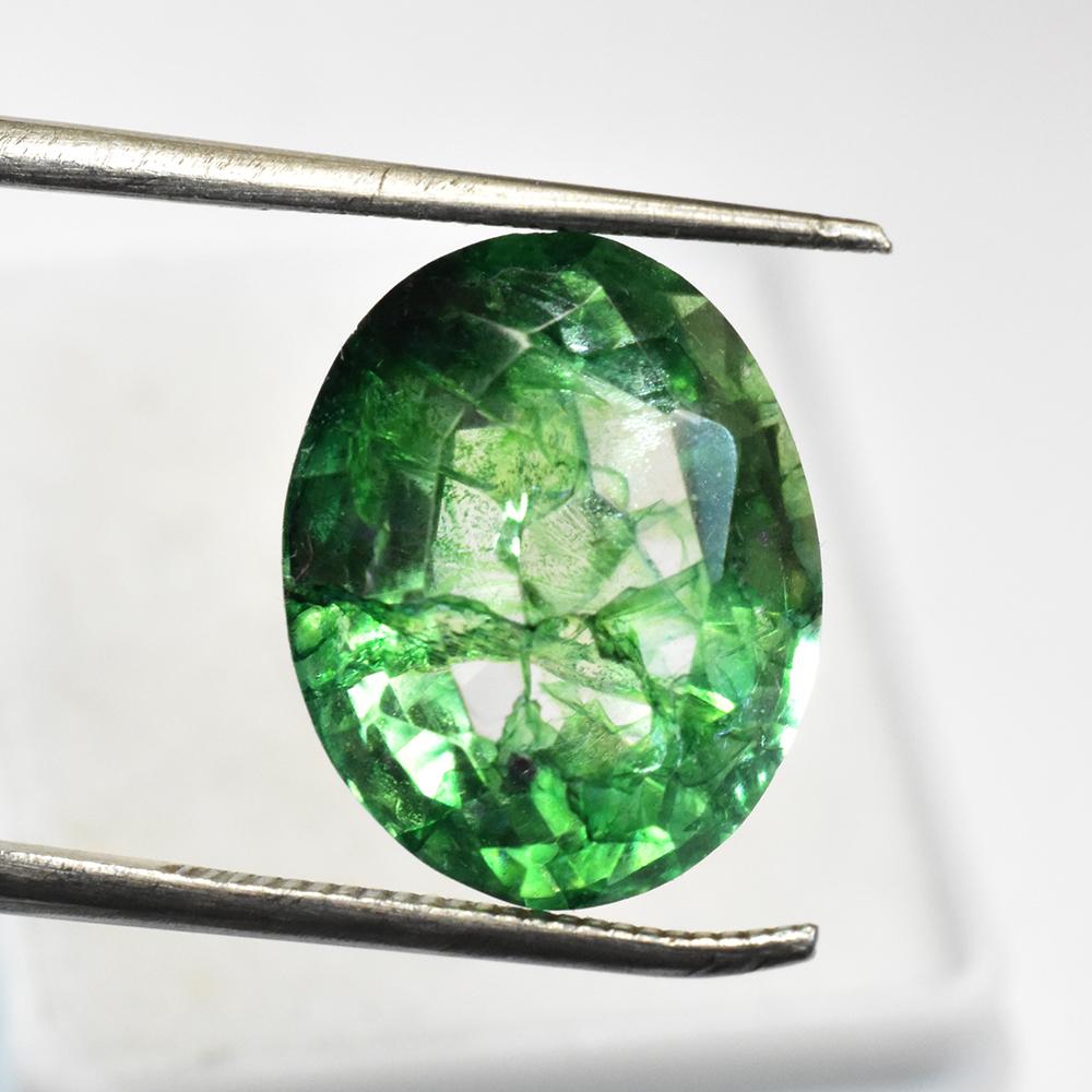 Natural Green Emerald Loose Gemstone 14x11 mm 9 ct Oval Cut for Jewelry Making and Gem Collections