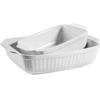 Maser Kitchen Time Baking Dish Set, 2 Pcs. White (931982)