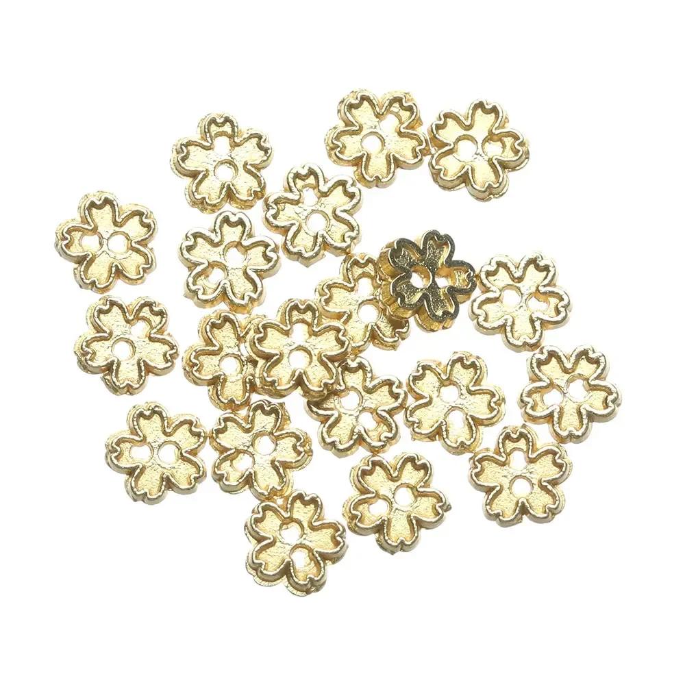 20Pcs 4mm Mini Buttons Flower Shape Metal Buckle Doll Clothes Buckles DIY Sewing Material Dolls Clothing Accessorie
