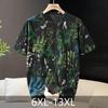 Plus Size 6XL-13XL Fashion Men's Painted T-shirt Summer Oversized Tops Casual Distressed Short Sleeve Tee Summer Clothing