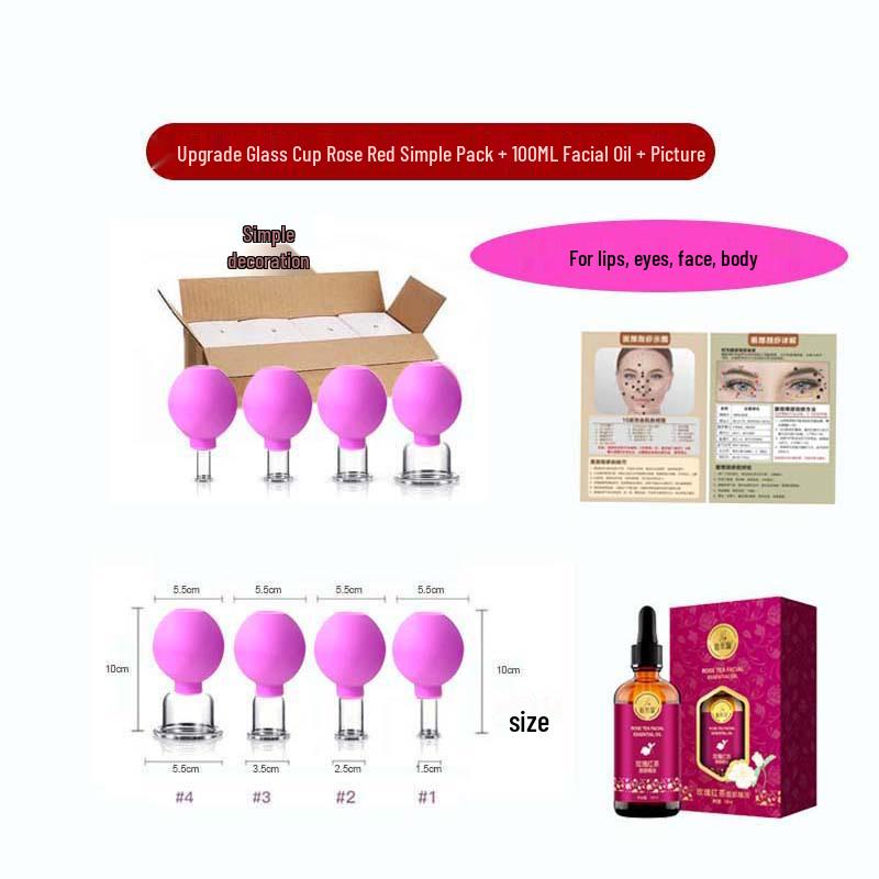 Facial Gua Sha Cupping Massage Device - Convenient PVC Sphere Vacuum Beauty Cup