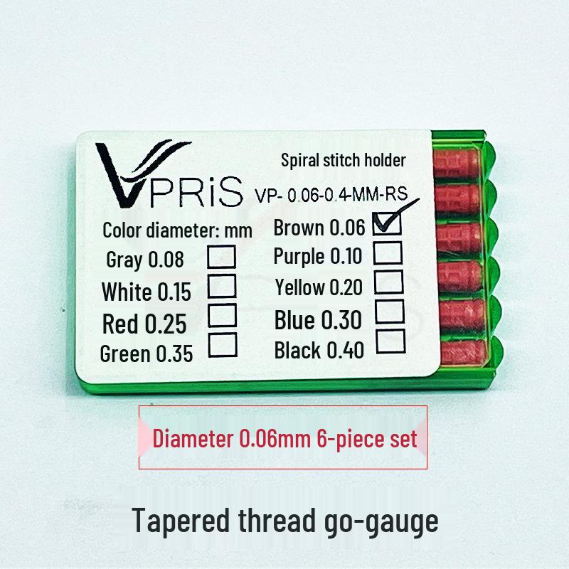 Threaded 0.05mm Ultra-Fine Steel Nozzle Cleaning Needle for Go-No-Go Gauge Valve