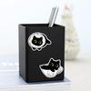 20 Cute Black Cat Waterproof Refrigerator Magnets - Set of 20 Cartoon Kitten Stickers