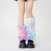Colorful Plush Leg Warmer Sweet Cool Foot Cover New Calf Sleeves  Girls