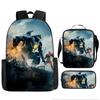 Pacific Rim schoolbag, primary and secondary school students, boys, mecha war, monster backpack, kindergarten burden reduction three-piece set