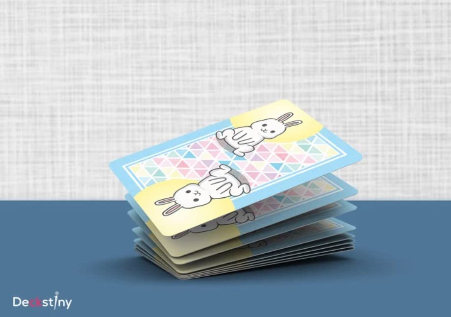 Kancharo Oracle Cards 24 Pieces Tarot Fortune Telling Bun Rune Cards Chubby Bun Rune Japanese Oracle Card Basic Instructions Pouch Included [Chubby