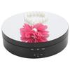 3 Speeds Electric Rotating Display Stand 360 Degree Turntable Jewelry Holder USB ChargingBlack
